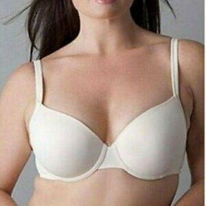 Cacique Lane Bryant Womens Bra Cotton T Shirt Size 38C Beige
